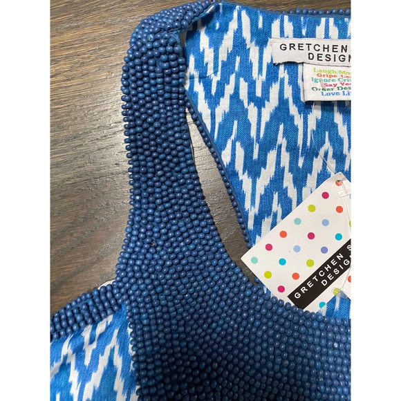 NWT~Gretchen Scott Designs Zulu Beaded Summer Dress~S - Picture 3 of 8